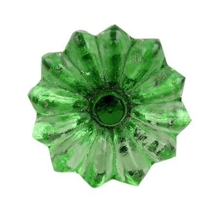 Green Sunflower Glass Wine Stopper